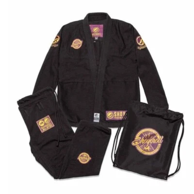Shoyoroll BJJ Gi Batch 83 Mamba Competitor Jiu-Jits Uniform & BAG Black  450 GSM - Image 1 of 4