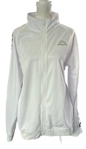 Vtg KAPPA Women Disney Mickey Jacket Sz XL White Full Zipper Long Sleeves 82-24 - Picture 1 of 18