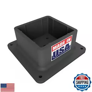 USA-Made 4x4 Post Base Bracket Anchor – Never Rust or Stain - Durable Plastic - Picture 1 of 5