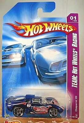 2008 Hot Wheels #145 Team: Hot Wheels Racing 1/4 CHAPARRAL 2D Blue w/Pr5Sp Varia - Image 1 of 4