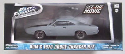 GREENLIGHT 2014 FAST & FURIOUS 1:43 DOM'S 1970 DODGE CHARGER R/T - Image 1 of 4