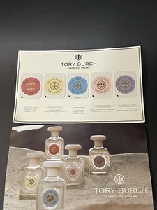 TORY BURCH “ESSENCE OF DREAMS” SAMPLE CARD DUO - Picture 1 of 1