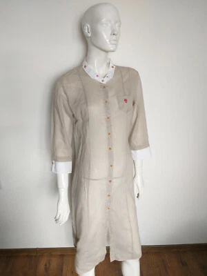 LE JEAN DE MARITHE FRANCOIS GIRBAUD shirt dress cotton/silk size M - Image 1 of 4