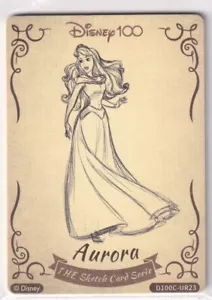 Kartenspaß Joyful Disney 100 No. D100C-UR23 Aurora The Sketch Card - Bild 1 von 2