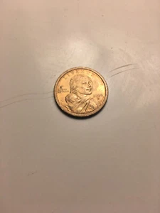2000 P Sacagawea Gold Toned Dollar Circulated - Picture 1 of 2