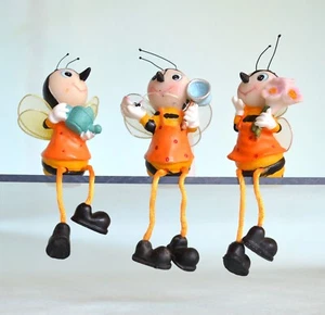 Bienen sitzend, Kantenhocker Frühling Sommer 3er Set Dekoration Polyresin - Bild 1 von 14