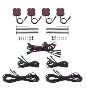Diode Dynamics Stage Series Red Single-Color LED Rock Light (4-Pack) - Picture 1 of 9