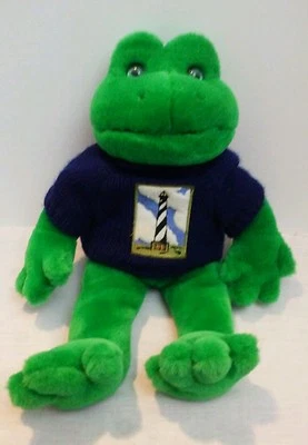 Fiesta Green Frog Plush Fiesta Lighthouse Frog Blue Sweater 15" - Image 1 of 4