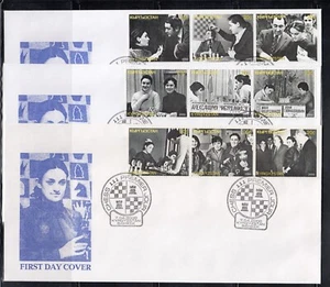 Maia Chiburdanidze Chess 2000 Kyrgyzstan 9 v Set - 3 FDC Covers - Picture 1 of 1