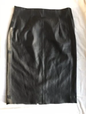 Saia lápis Philosophy Republic Clothing couro sintético carvão tamanho 4 - Imagem 1 de 4