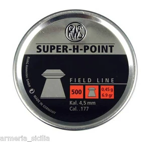 pallini 4.5mm rws super-h-point diabolo carabina aria compressa co2 balines - Foto 1 di 1
