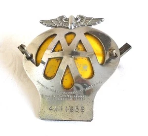 Insignia de coche AA de metal vintage ~ Coventry St, LONDRES - Imagen 1 de 6