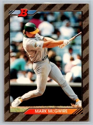 Bowman Gold Foil #620 1992 Mark McGwire Oakland Athletics Foto 1 de 2
