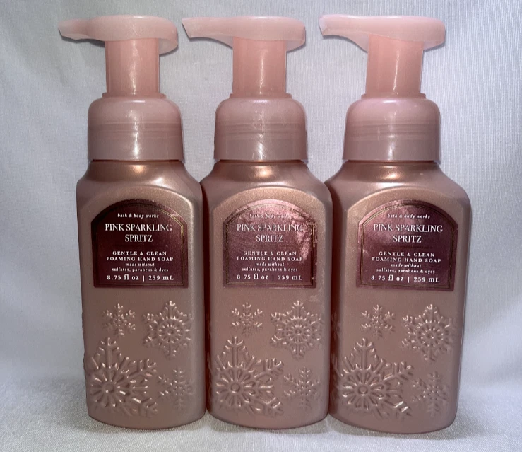 3 Pink Sparkling Spritz Bath & Body Works Gentle Foaming Hand Soap 8.75 oz - Image 1 of 1