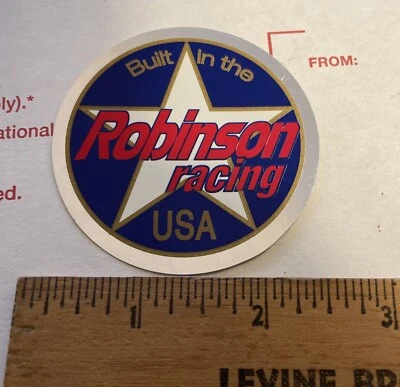 Новый из старых запасов Robinson BMX наклейка на головную трубу велосипеда РАМА хромированная - Изображение 1 из 3