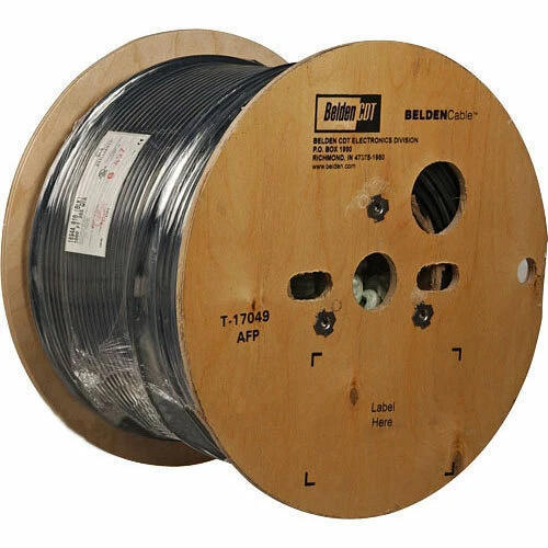Belden 1694A RG6 Low Loss Serial Digital Coaxial Cable (500', Black) - Image 1 of 1
