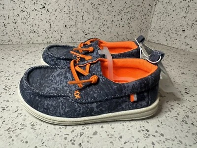 Zapatos mocasines Cat & Jack para niños pequeños azules Bobby sin cordones para barco nuevos talla 8 Foto 1 de 4