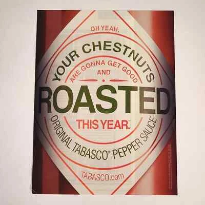 Tabasco Pepper Sauce "Your Chestnuts... Roasted" 2004 Maxim Print Ad 8.5" x 11" - Image 1 of 4