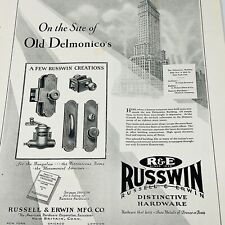 1920s RUSSWIN DISTINCTIVE HARDWARE Russell & Erwin Mfg Co. Vintage Print Ad