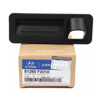 Manija de bloqueo de tapa de maletero exterior genuina 81260F2010 para Hyundai Elantra 2017-2018 Foto 1 de 4