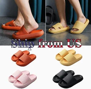 PILLOW SLIDES Sandals Ultra-Soft Slippers Extra Soft Cloud Shoes Anti-Slip - Picture 1 of 45