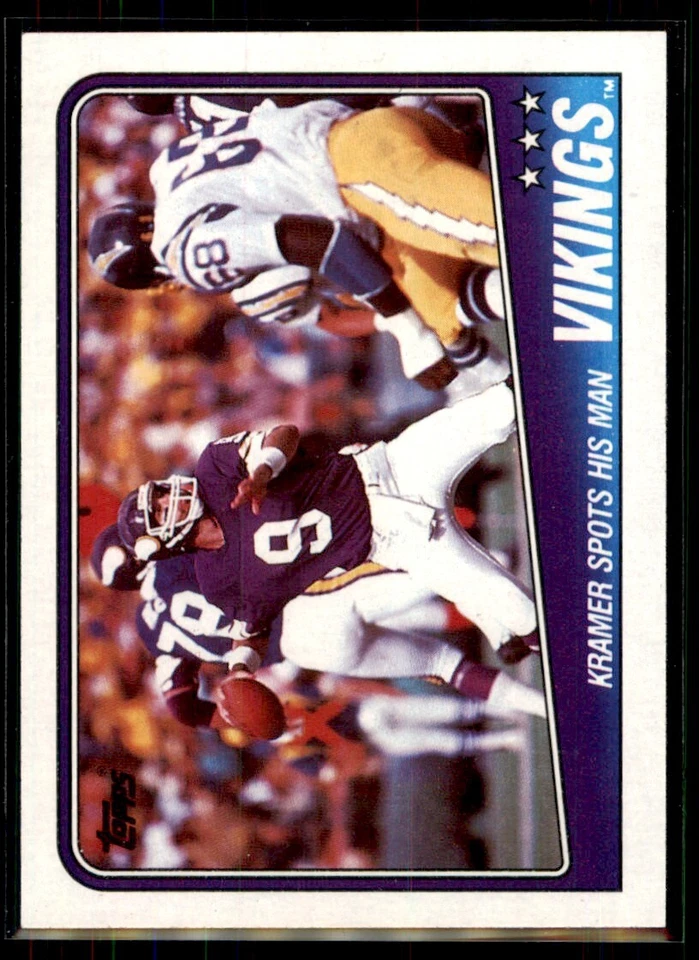 1988 Topps Vikings Team Leaders - Tommy Kramer Minnesota Vikings #146 - Image 1 of 2