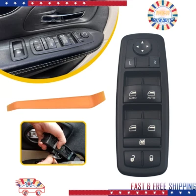 Interruptor principal de ventana eléctrica de la puerta izquierda del conductor para Chrysler Town & Country 2012-2016 Foto 1 de 4