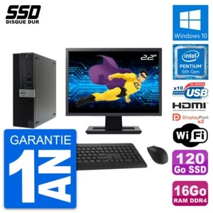 PC DELL 5050 SFF Bildschirm 22 " Intel G4400 RAM 16Go SSD 120Go HDMI Windows 10 - Bild 1 von 8