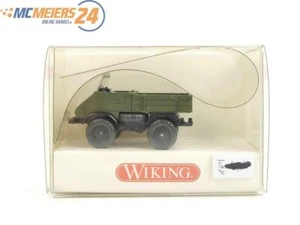 E386 Wiking H0 696 15 22 modellino auto Unimog 411 camion pianale esercito tedesco 1:87 - Foto 1 di 2