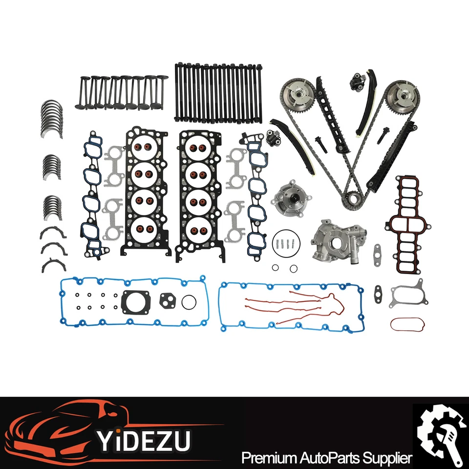 Juego de juntas de culata Kit de cadena de distribución para Ford F150 E-250 Excursion 2000-2005 5,4 L Foto 1 de 4