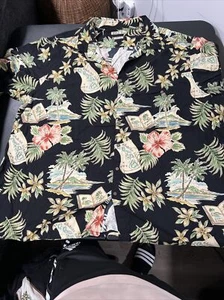 Batik Bay Hawaiian Island 4XB Mens Short Sleeve Button Up - Picture 1 of 6