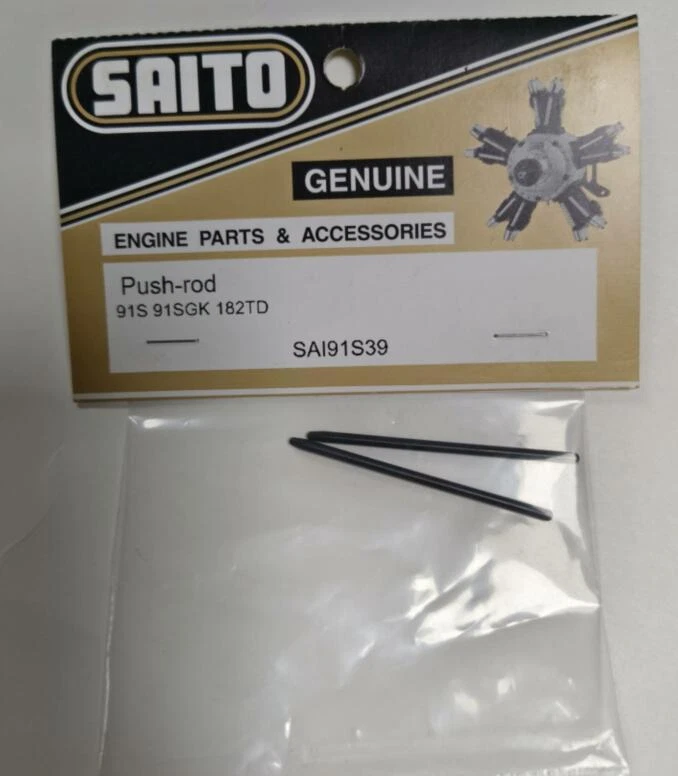 Peças de motor Saito modelo RC Saito SAI91S39 haste de pressão aeronave - Imagem 1 de 1