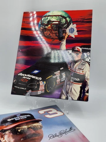 2 Dale Earnhardt NASCAR Vintage 3 Ring Binder Folders 1999 New  12" x 9" Cover