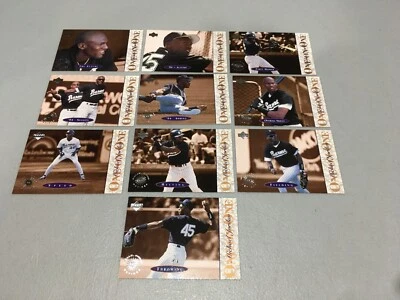 Juego de 10 cartas de béisbol de ligas menores Upper Deck 1995 - Michael Jordan One on One Foto 1 de 4