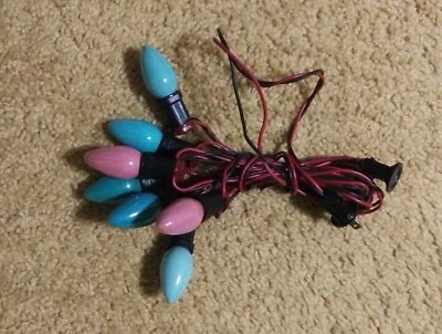 Cadena de luces exteriores Navidad C 9 1/4 vintage multicolor Foto 1 de 2