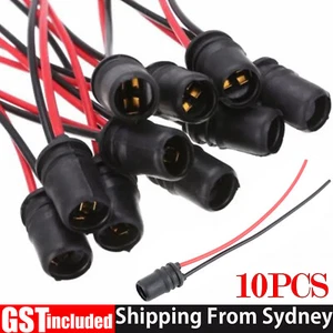 10x Useful Rubber T10/W5W Car Light Bulb Round Socket Lamp Holder Base Connector - Picture 1 of 10