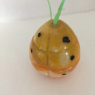 Fruta de piedra de mármol de alabastro italiano ~ PIÑA vintage años 60’s Foto 1 de 4