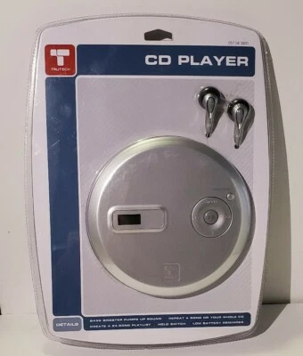 Reproductor de CD portátil personal Trutech Discman con auriculares T100-CD | NUEVO Y SELLADO Foto 1 de 2