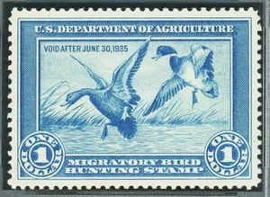 #RW1, $1.00 Mallards Alighting, SUPERB-OG-NH, fresh, 2007 PSE (graded 98, nh) - Picture 1 of 2