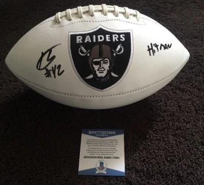 KARL JOSEPH SIGNED AUTOGRAPHED "HITMAN" OAKLAND RAIDERS FOOTBALL BECKETT COA - Image 1 of 4