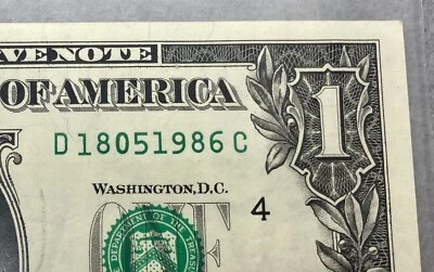 $1 Dollar Bill 05/18/1986 Birthday Anniversary Fancy Note May 18 1986 D18051986C - Image 1 of 4