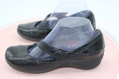 Zapatos Hush Puppies para mujer 7,5 M cuña de ballet sin cordones cuero NEGRO informales cómodos Foto 1 de 4