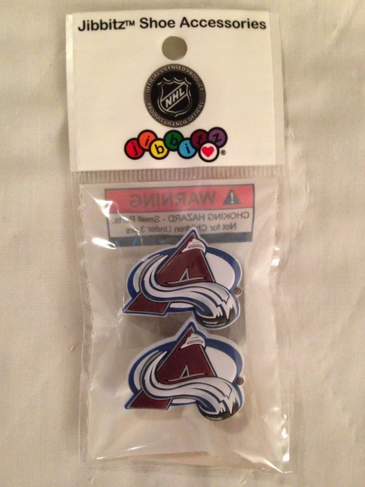 COLORADO AVALANCHE JIBBITZ AVALANCHE SHOE CHARM HOCKEY SHOE CHARM NHL JIBBITZ - Image 1 of 1