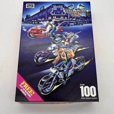 1994 Biker Mice From Mars 100 Pc Jigsaw Puzzle Complete Puzzle No Toy Rose Art - Image 1 of 4