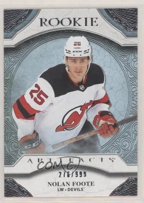 2020-21 Upper Deck Artifacts Redemptions /999 Nolan Foote #RED216 Rookie RC - Image 1 of 2