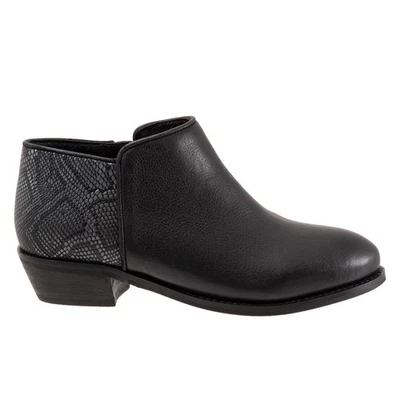 Botas al tobillo y botines Softwalk Rocklin S1457-021 para mujer de cuero negro 7 Foto 1 de 4