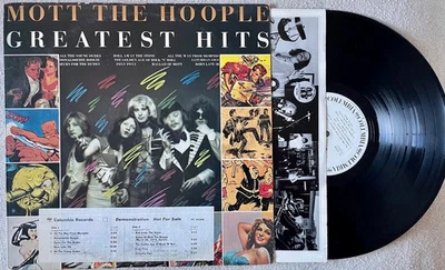 Mott the Hoople GREATEST HITS (Columbia) 1976 promo LP w/insert sleeve - Image 1 of 2