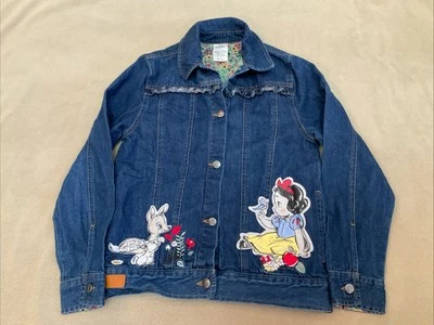 Disney Snow White Jean Jacket 9-10 Girls Applique  - Image 1 of 4