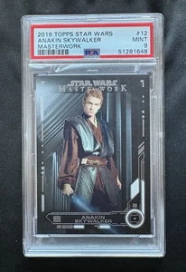 2019 Topps Star Wars Masterwork Anakin Skywalker #12 PSA 9 MINT POP 2 - Picture 1 of 3