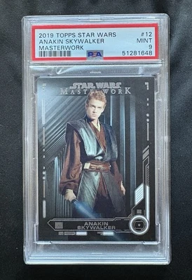 2019 Topps Star Wars Masterwork Anakin Skywalker #12 PSA 9 MINT POP 2 - Image 1 of 3